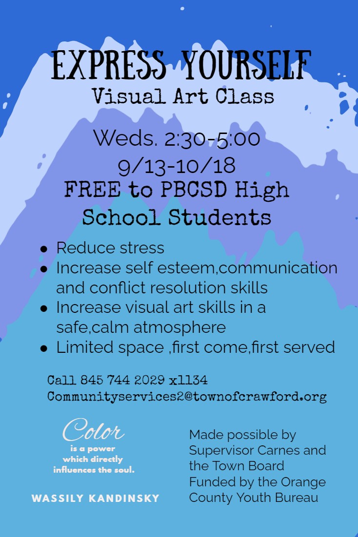 Express Yourself Visual Arts Class